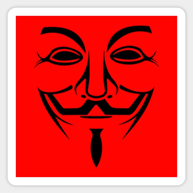 Anonymous Mask Sticker by LuisP96